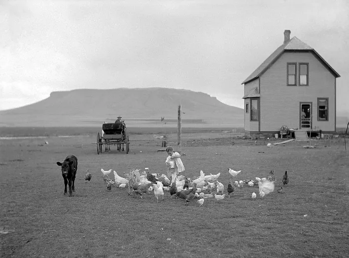 Framed Print : Homestead, 1910 Framed Print : Homestead, 1910