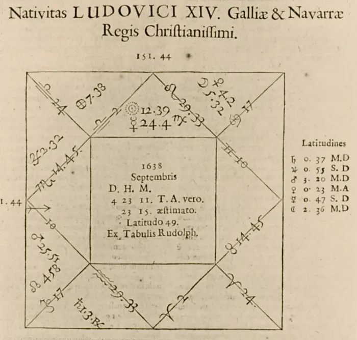 Framed Print : Horoscope Chart for Louis XIV, 1661 Framed Print : Horoscope Chart for Louis XIV, 1661