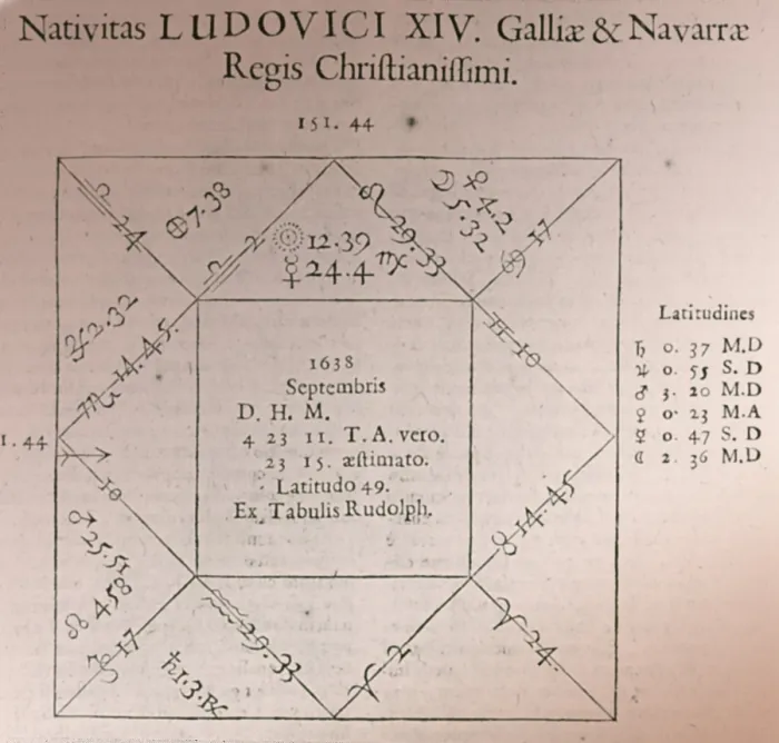 Framed Print : Horoscope Chart for Louis XIV, 1661 Framed Print : Horoscope Chart for Louis XIV, 1661
