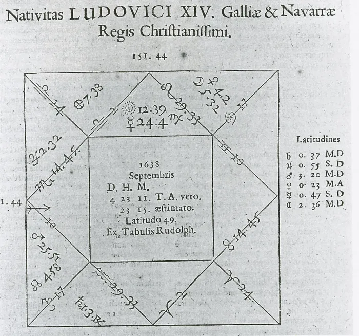Framed Print : Horoscope Chart for Louis XIV, 1661 Framed Print : Horoscope Chart for Louis XIV, 1661