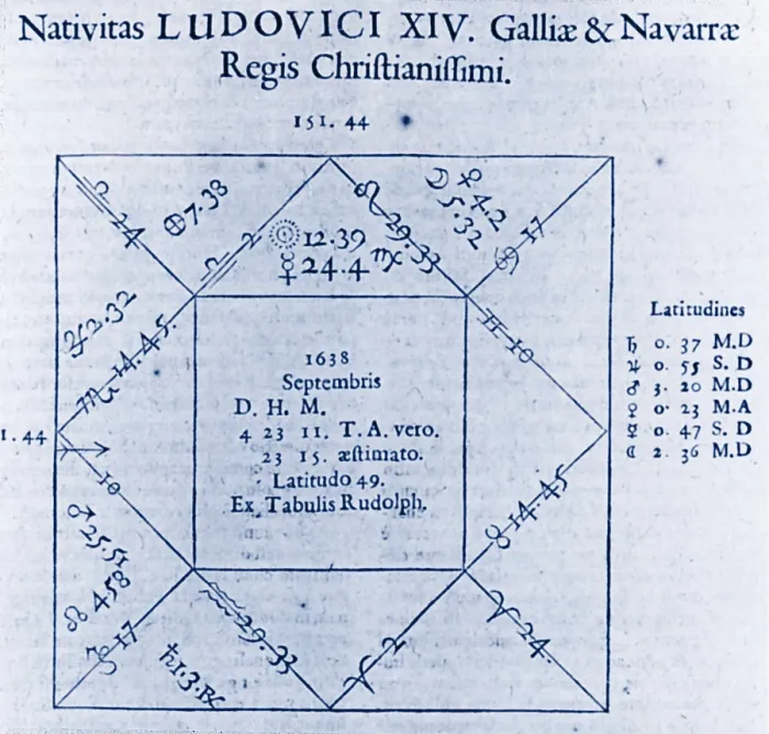 Framed Print : Horoscope Chart for Louis XIV, 1661 Framed Print : Horoscope Chart for Louis XIV, 1661