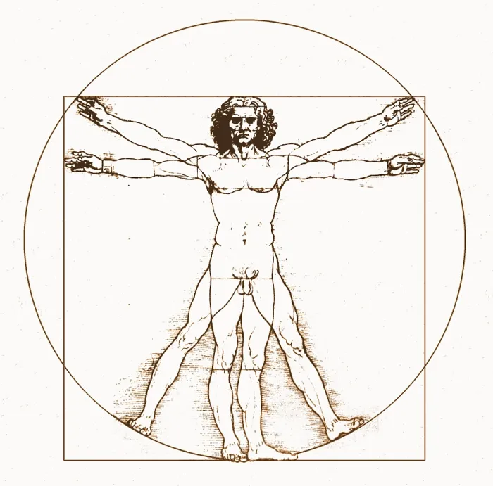 Framed Print : Human body by Da Vinci Framed Print : Human body by Da Vinci
