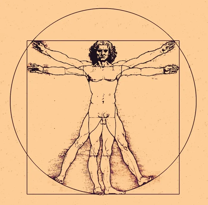 Framed Print : Human body by Da Vinci Framed Print : Human body by Da Vinci