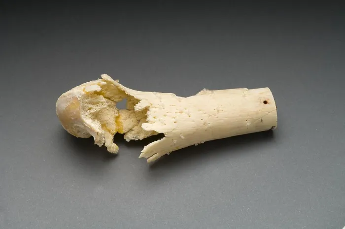 Framed Print : Human Distal Femur, Gunshot Wound, 1984 Framed Print : Human Distal Femur, Gunshot Wound, 1984