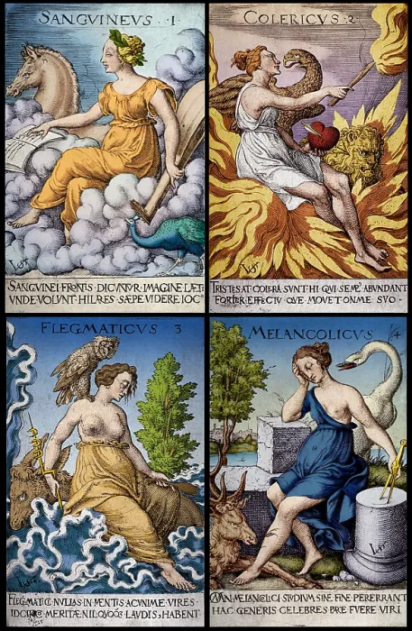Framed Print : The Four Humors of Hippocratic Medicine Framed Print : The Four Humors of Hippocratic Medicine