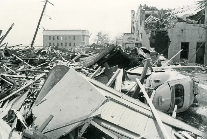 Framed Print : Hurricane Camille Devastation Framed Print : Hurricane Camille Devastation