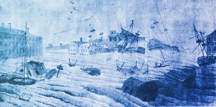 Framed Print : Hurricane, Great September Gale of 1815 Framed Print : Hurricane, Great September Gale of 1815