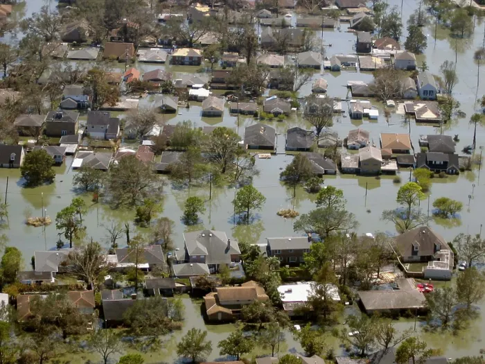 Framed Print : Hurricane Katrina Damage