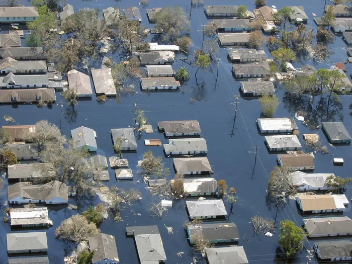 Framed Print : Hurricane Katrina Damage
