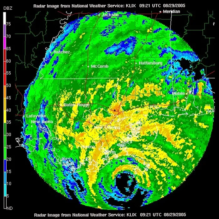 Framed Print : Hurricane Katrina, WFO Radar, 2005 Framed Print : Hurricane Katrina, WFO Radar, 2005