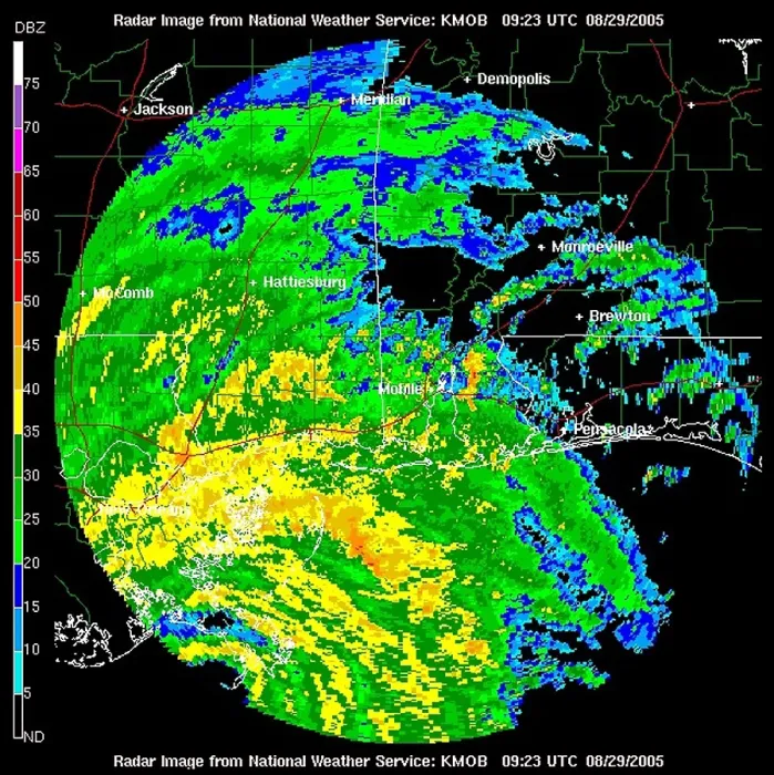 Framed Print : Hurricane Katrina, WFO Radar, 2005 Framed Print : Hurricane Katrina, WFO Radar, 2005