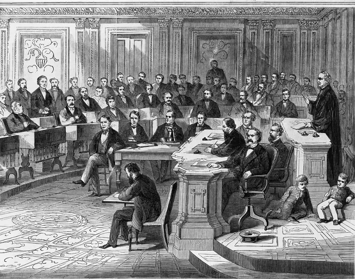 Framed Print : Impeachment Vote Framed Print : Impeachment Vote