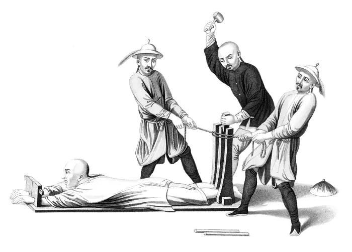 Framed Print : Imperial China Torture, The Rack, 1845 Framed Print : Imperial China Torture, The Rack, 1845