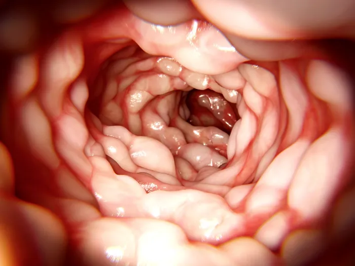 Framed Print : Intestine affected by Crohn's disease Framed Print : Intestine affected by Crohn's disease