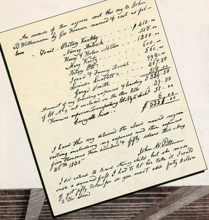 Framed Print : Invoice, Sale of Black Slaves Framed Print : Invoice, Sale of Black Slaves