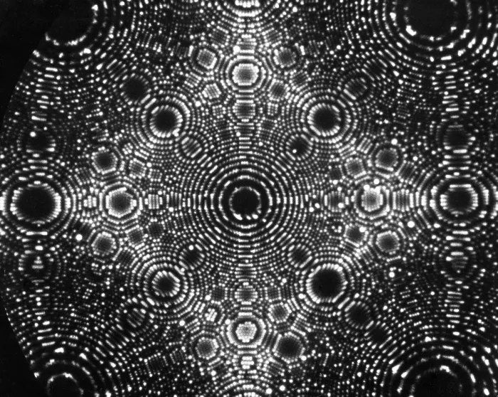 Framed Print : Iridium Crystal, Field Ion Microscopy Framed Print : Iridium Crystal, Field Ion Microscopy