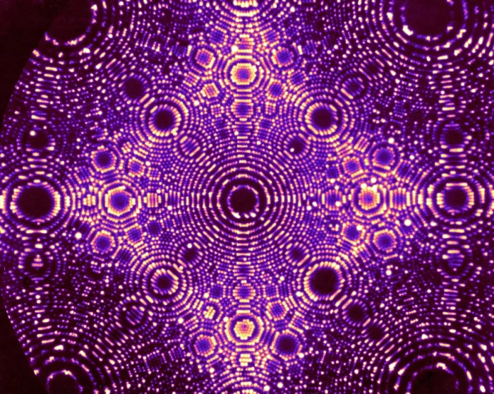 Framed Print : Iridium Crystal, Field Ion Microscopy