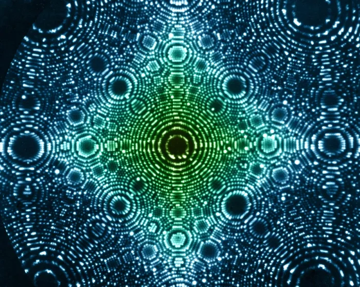 Framed Print : Iridium Crystal, Field Ion Microscopy