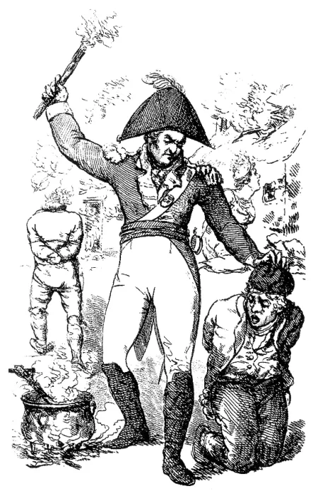 Framed Print : Irish Rebellion of 1798, Pitchcapping Torture Framed Print : Irish Rebellion of 1798, Pitchcapping Torture