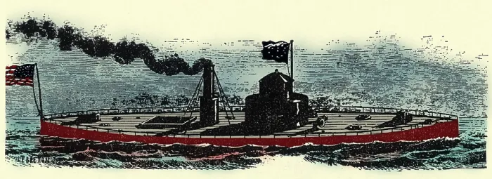 Framed Print : Ironclad USS Monitor
