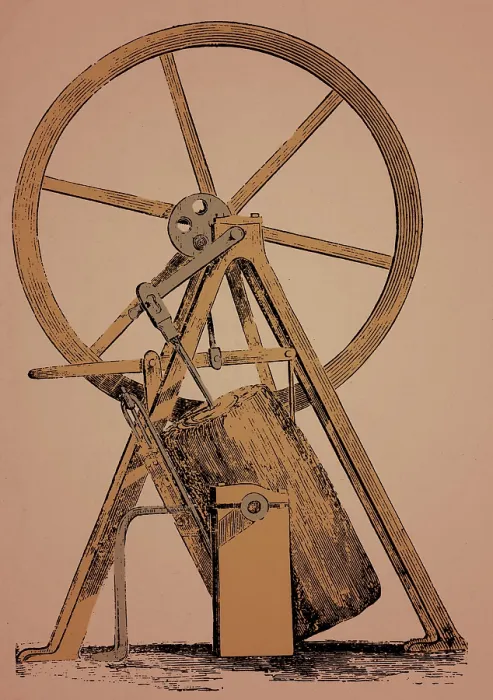 Framed Print : James Watt, Oscillating Engine