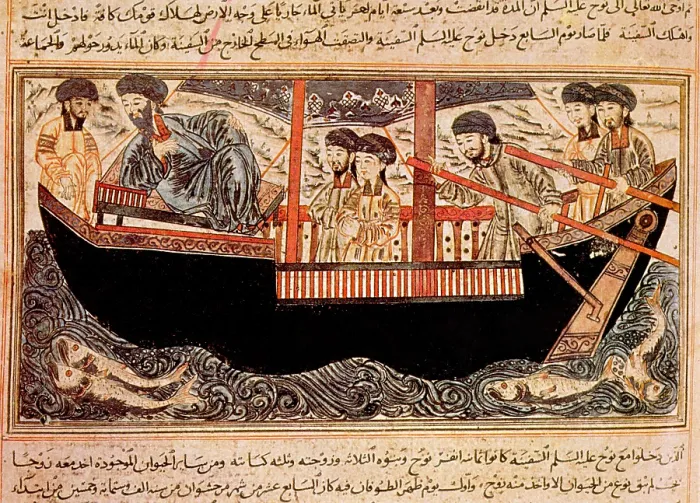 Framed Print : Jami al-Tawarikh, Noah and His Sons, 1314 Framed Print : Jami al-Tawarikh, Noah and His Sons, 1314