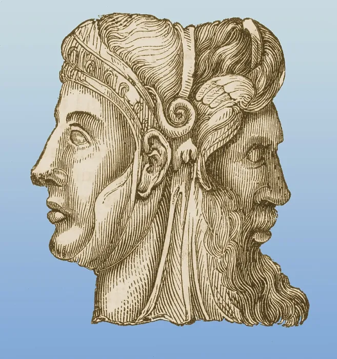 Framed Print : Janus, Roman god Framed Print : Janus, Roman god