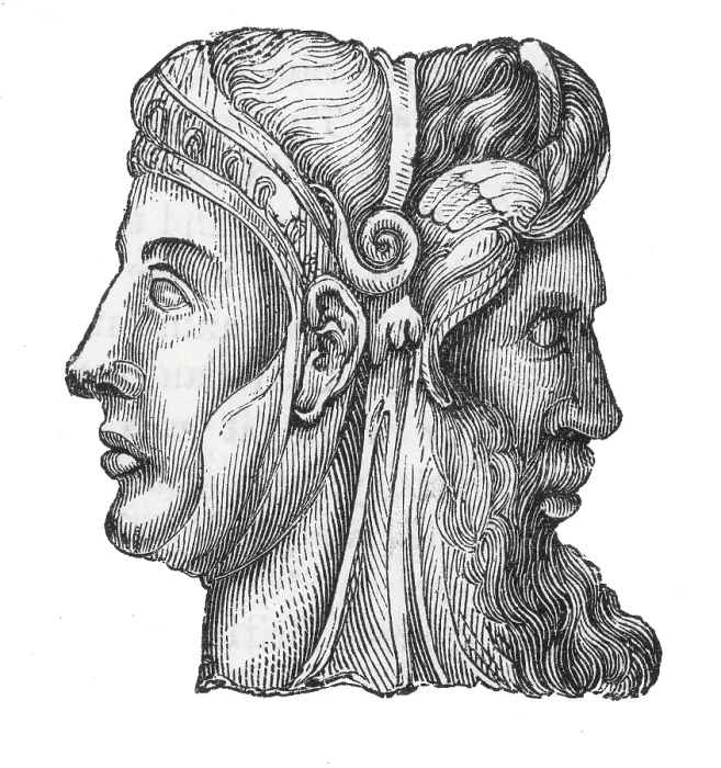 Framed Print : Janus, Roman god
