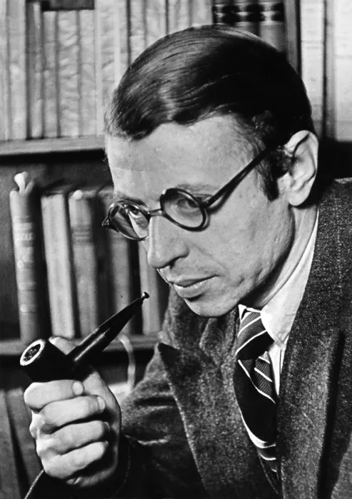 Framed Print : Jean-Paul Sartre Framed Print : Jean-Paul Sartre