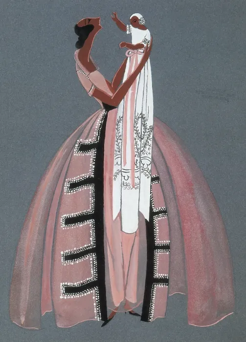 Framed Print : Jeanne Lanvin Fashion Design, 1925