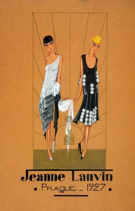 Framed Print : Jeanne Lanvin Fashion Design, 1927 Framed Print : Jeanne Lanvin Fashion Design, 1927