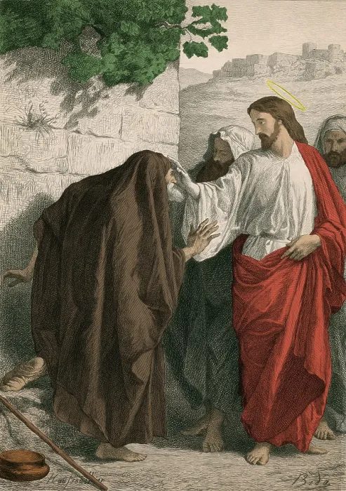 Framed Print : Jesus Christ Healing the Sick Framed Print : Jesus Christ Healing the Sick