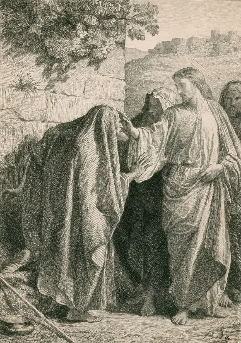 Framed Print : Jesus Christ Healing the Sick Framed Print : Jesus Christ Healing the Sick