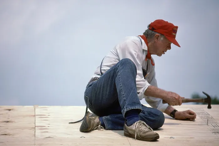Framed Print : Jimmy Carter, Habitat for Humanity Framed Print : Jimmy Carter, Habitat for Humanity