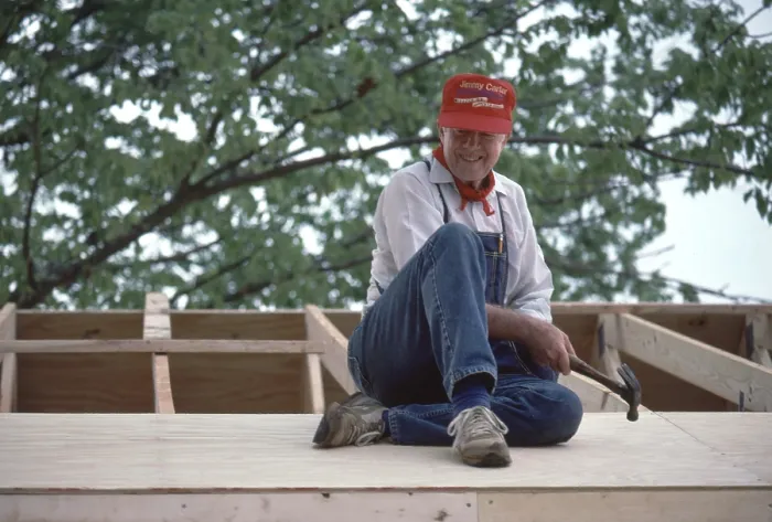 Framed Print : Jimmy Carter, Habitat for Humanity Framed Print : Jimmy Carter, Habitat for Humanity