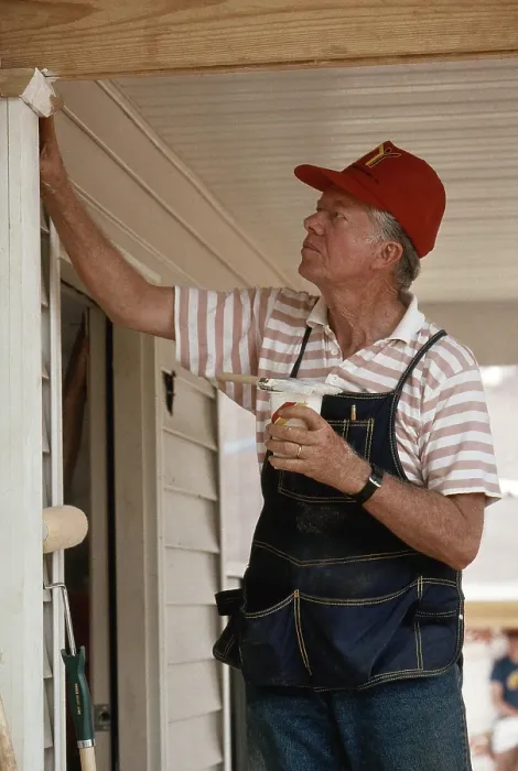 Framed Print : Jimmy Carter, Habitat for Humanity Framed Print : Jimmy Carter, Habitat for Humanity