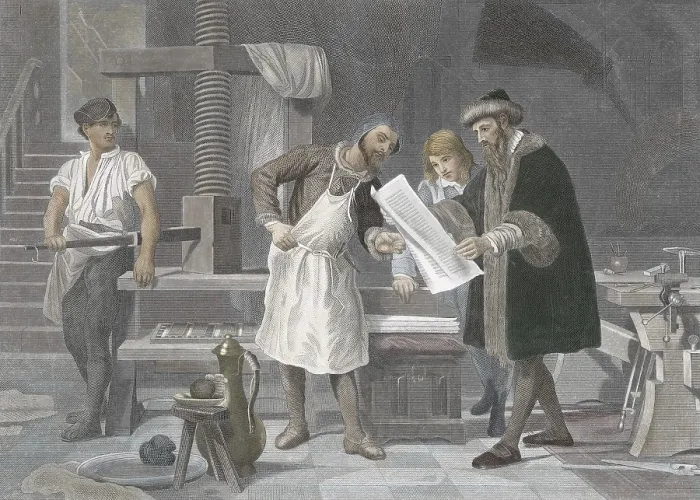 Framed Print : Johannes Gutenberg, German Inventor and Publisher Framed Print : Johannes Gutenberg, German Inventor and Publisher