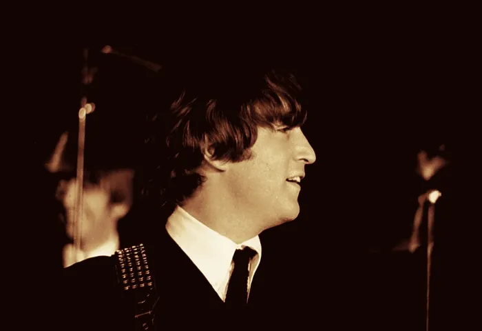 Framed Print : John Lennon with The Beatles, 1964