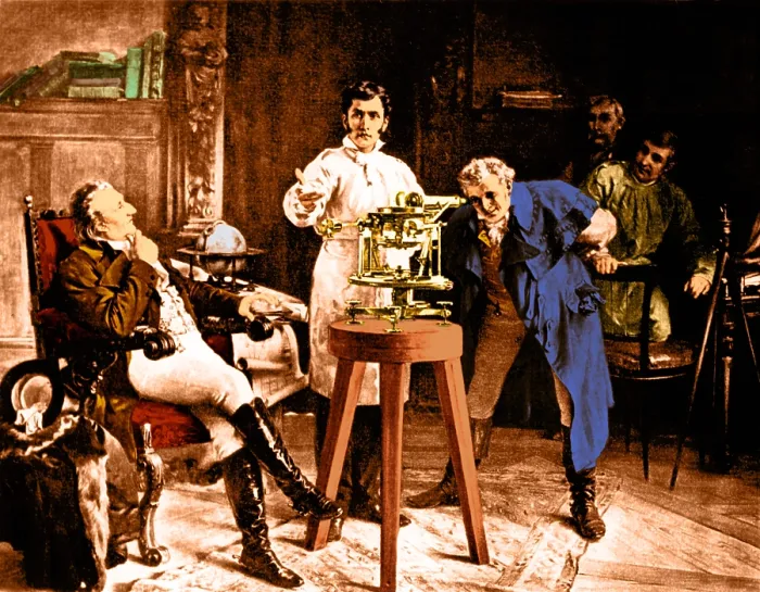 Framed Print : Joseph von Fraunhofer, Spectroscope, 1814 Framed Print : Joseph von Fraunhofer, Spectroscope, 1814