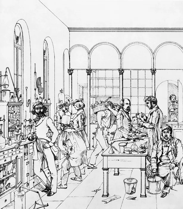 Framed Print : Justus von Liebig, Laboratory, Giessen Framed Print : Justus von Liebig, Laboratory, Giessen