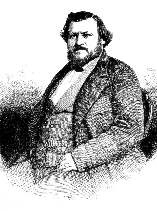 Framed Print : Karl Vogt, German Natural Scientist