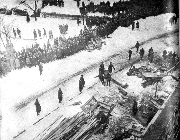 Framed Print : Knickerbocker Storm Damage, 1922 Framed Print : Knickerbocker Storm Damage, 1922