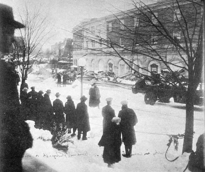 Framed Print : Knickerbocker Storm Damage, 1922 Framed Print : Knickerbocker Storm Damage, 1922