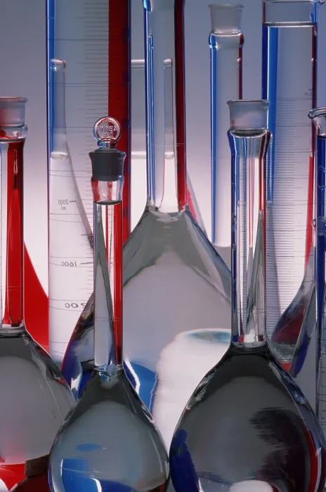 Framed Print : Laboratory glassware
