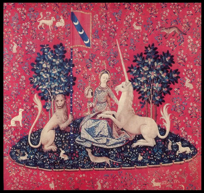 Framed Print : The Lady And The Unicorn, Medieval tapestry, 15th Century 2192395
