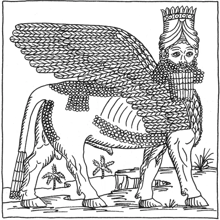 Framed Print : Lamassu, Assyrian Protective Deity