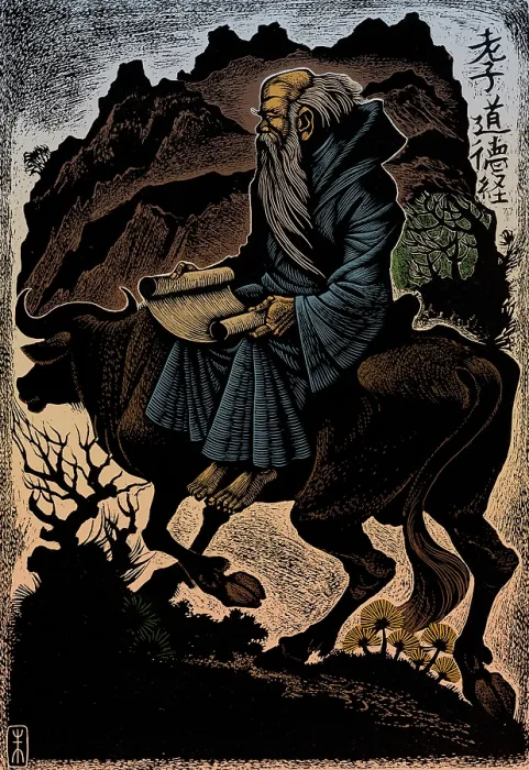 Framed Print : Laozi, Ancient Chinese Philosopher