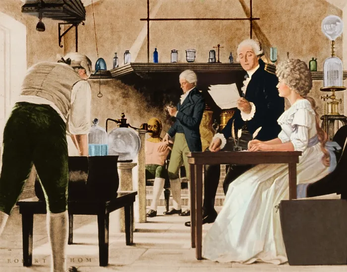 Framed Print : Lavoisier Chemistry Laboratory, 18th Century Framed Print : Lavoisier Chemistry Laboratory, 18th Century