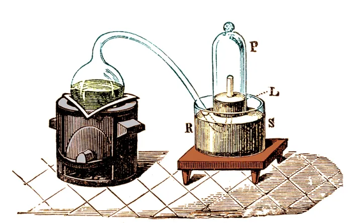 Framed Print : Lavoisier's Apparatus to Study Air Composition