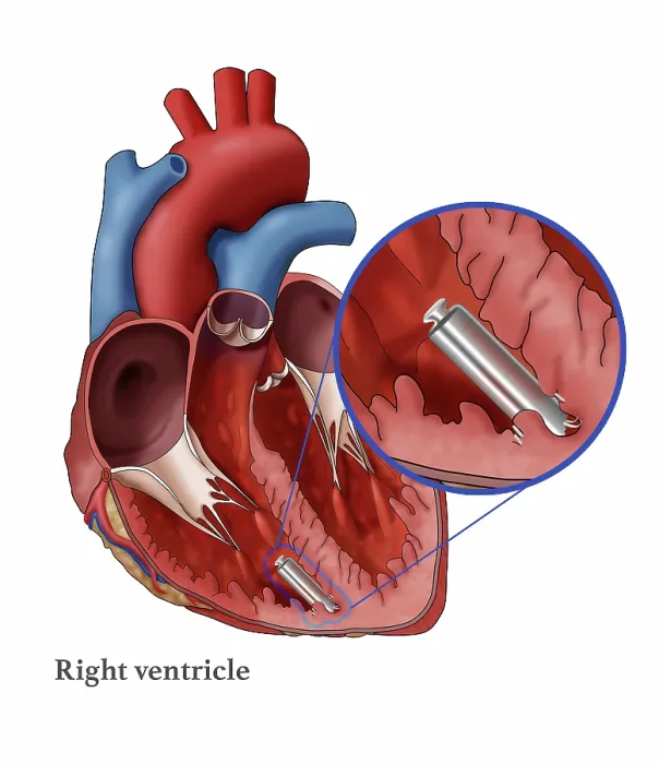 Framed Print : Leadless Pacemaker, Illustration Framed Print : Leadless Pacemaker, Illustration